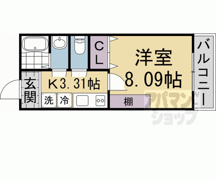 【Ａｔｅｃ京都駅南】間取