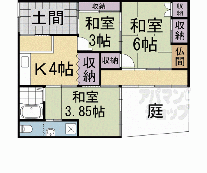 【壬生淵田町貸家】間取