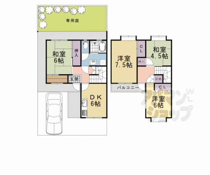 【西境谷３丁目テラスハウス】間取