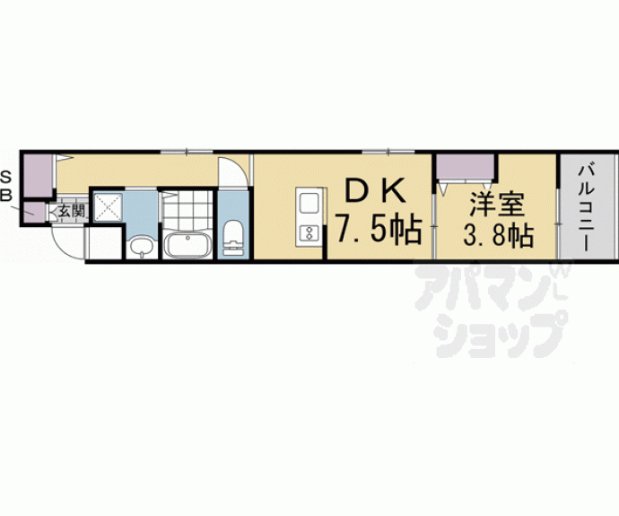 【フォーリアライズ京都東寺】間取