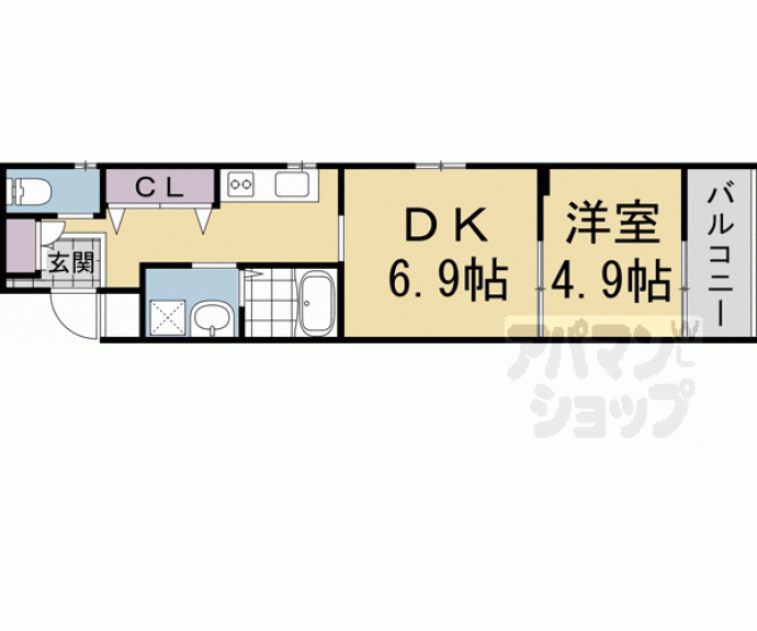 【フォーリアライズ京都東寺】間取