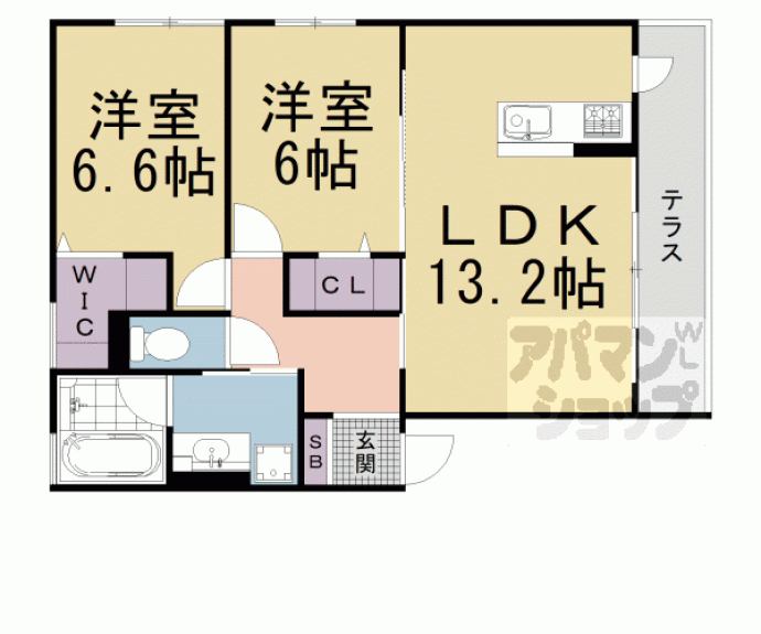 【サクラーレ桃山】間取