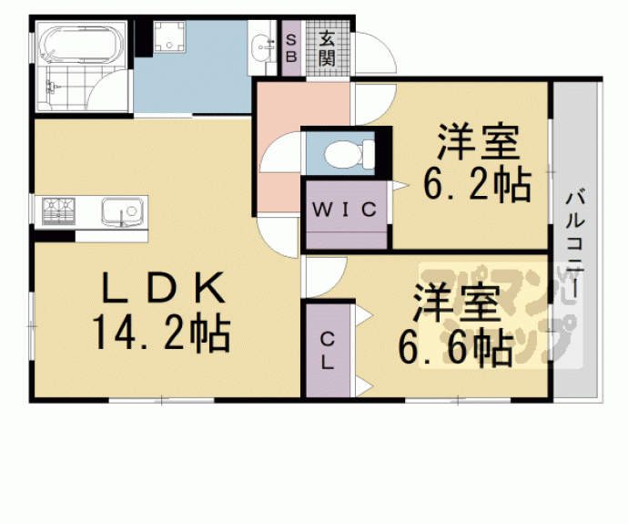 【サクラーレ桃山】間取