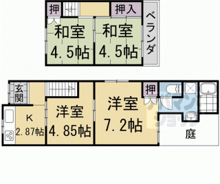 【大宮上ノ岸町８－１貸家】