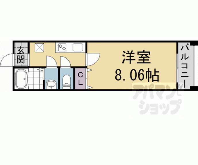 【ＭＥＳＡ　ＶＥＲＤＥ　京都北大路】間取