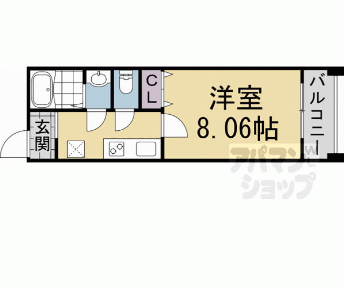 【ＭＥＳＡ　ＶＥＲＤＥ　京都北大路】間取