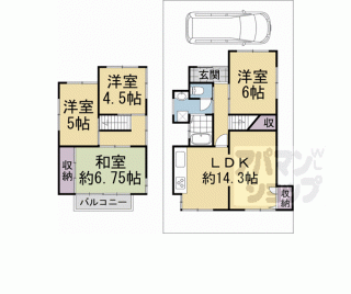 【深草大亀谷内膳町戸建】