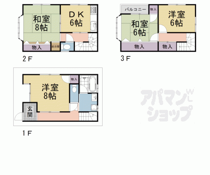 【石田大山町貸家】間取