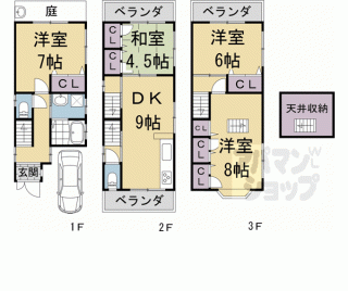 【平野上柳町１１－７４貸家】