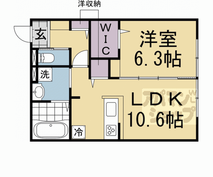 【ＦＥＬＩＣＥ七本松】間取