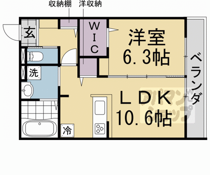 【（仮称）ユアメゾン円町】間取