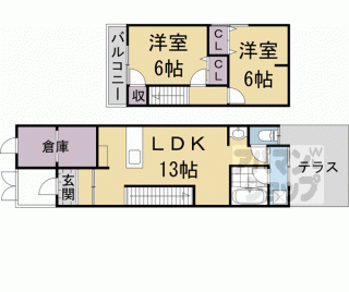 【一乗寺里ノ前町８５－６貸家（Ｔ＇Ｓ　ＢＡＳＥ）】