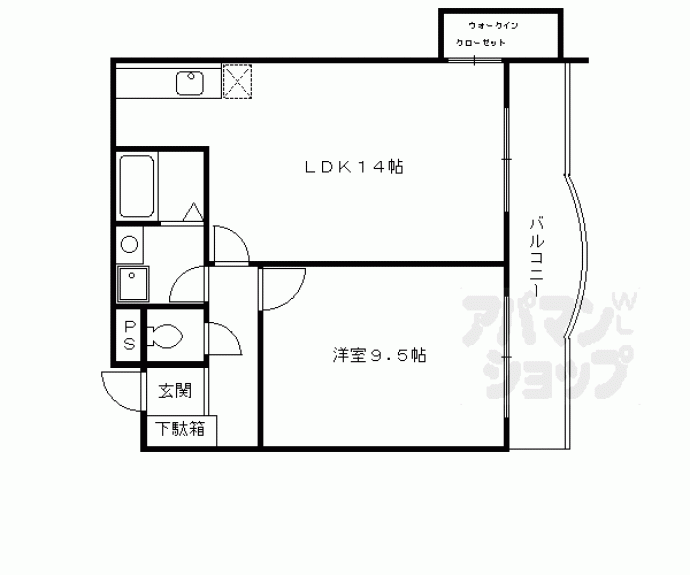 【ラクロス丹波橋】間取