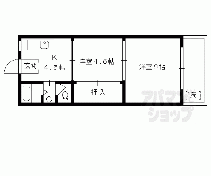 【マンション中川】間取