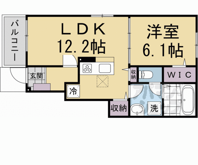 【シモン宝ヶ池】間取