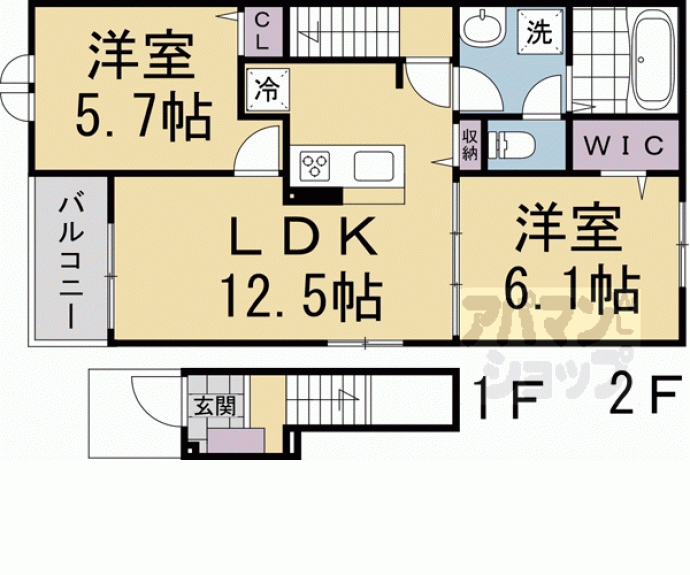 【シモン宝ヶ池】間取