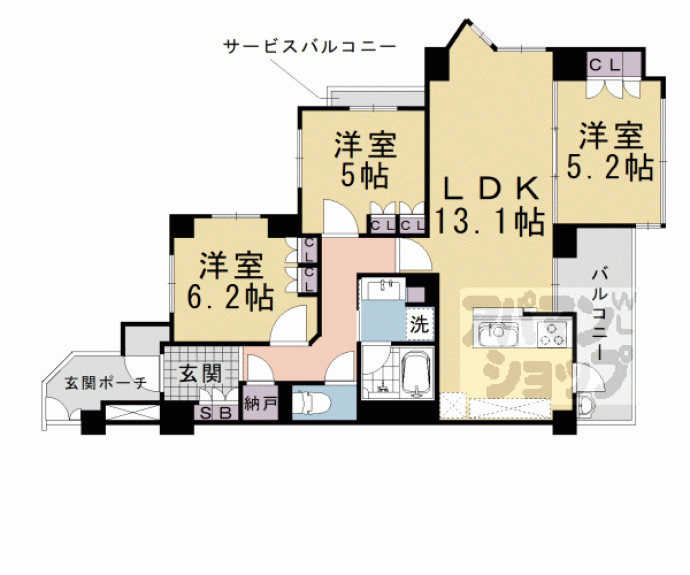 【ウィルローズ京都御陵】間取