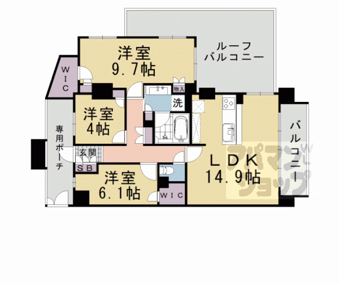 【ウィルローズ京都御陵】間取