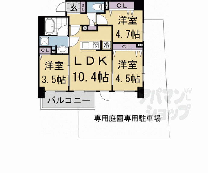 【ブランシエスタ山科大塚】間取