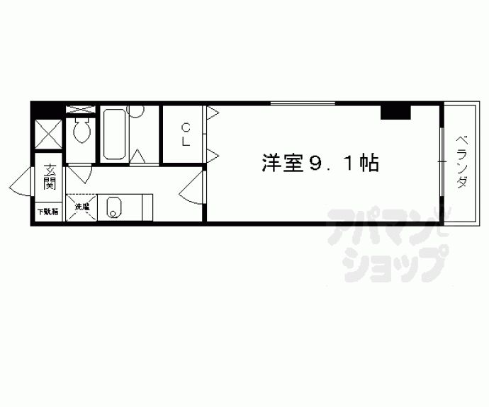 【アンピール伏見桃山】間取