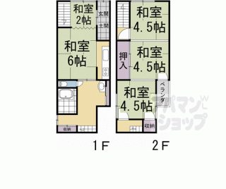 【元本満寺町３０４－１３貸家】