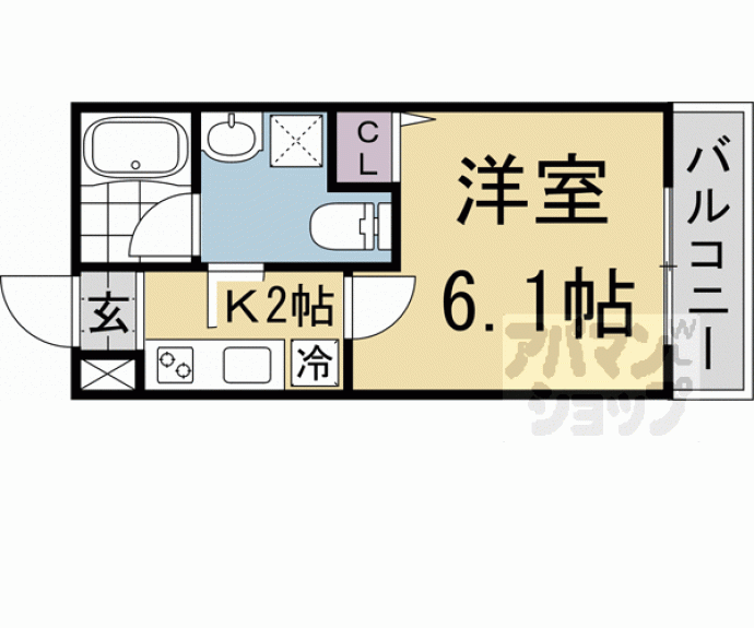 【スターアパートメント京都東野】間取