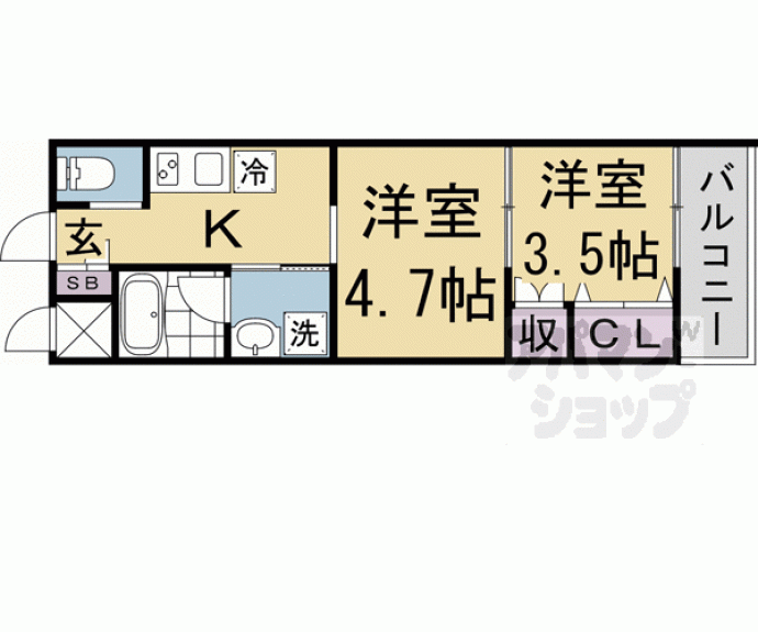 【ウェルスクエア京都智恵光院】間取