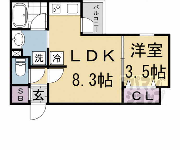 【ウェルスクエア京都智恵光院】間取