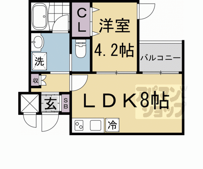 【ウェルスクエア京都智恵光院】間取