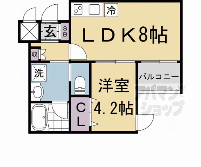 【ウェルスクエア京都智恵光院】間取