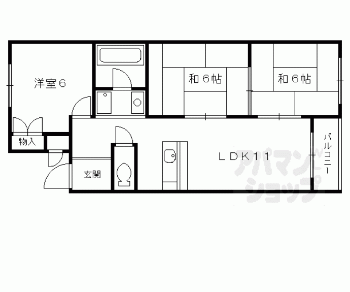 【香珠マンション】間取