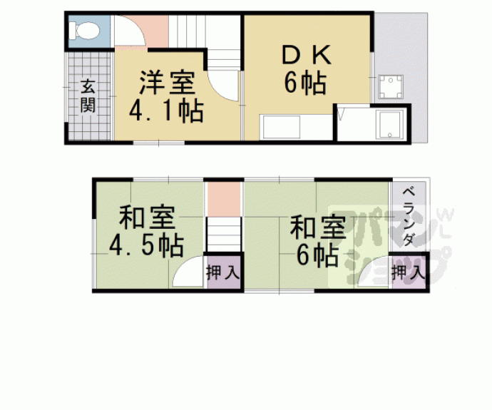 【一文橋一丁目貸家】間取