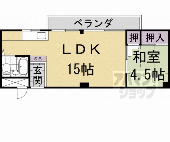 【桃山グランドハイツ】間取