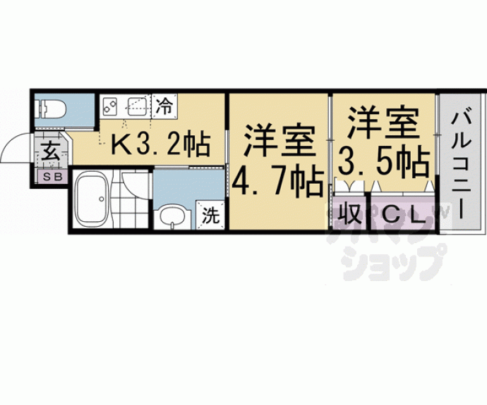 【ウェルスクエア京都智恵光院】間取