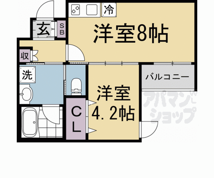 【ウェルスクエア京都智恵光院】間取