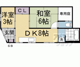 【梅小路東中町　貸家】