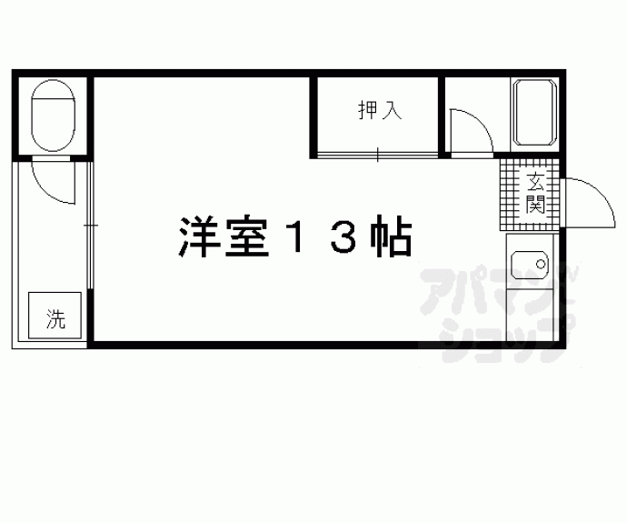 【中島町マンション】間取