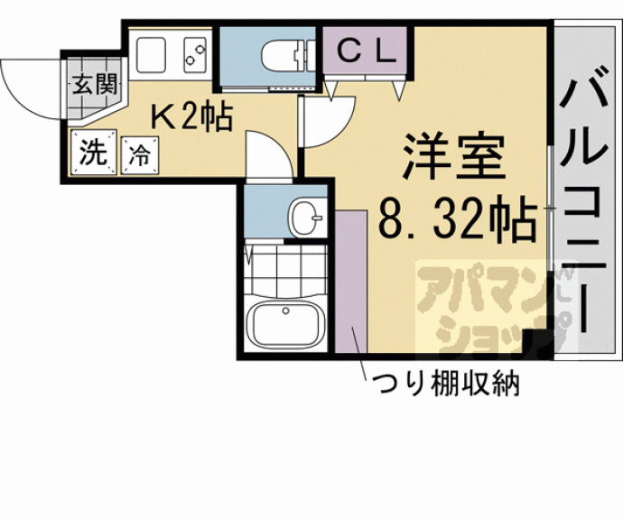 【ウイングス千本丸太町】間取