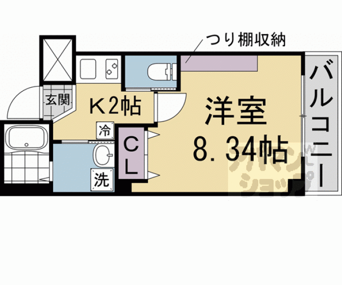 【ウイングス千本丸太町】間取