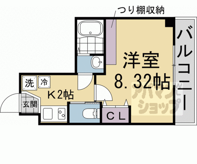 【ウイングス千本丸太町】間取