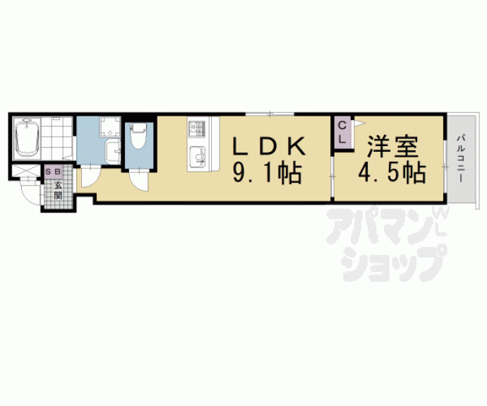 【エスペランサ四条堀川】間取