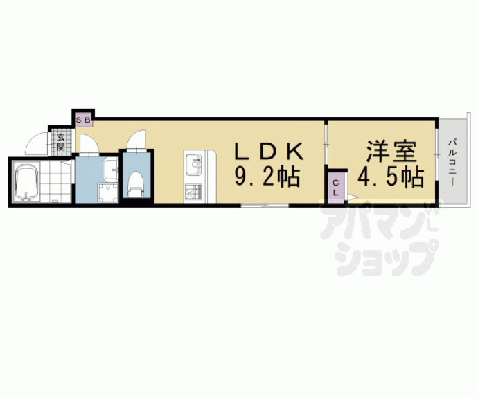 【エスペランサ四条堀川】間取