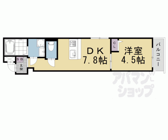 【エスペランサ四条堀川】間取