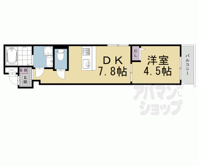 【エスペランサ四条堀川】間取