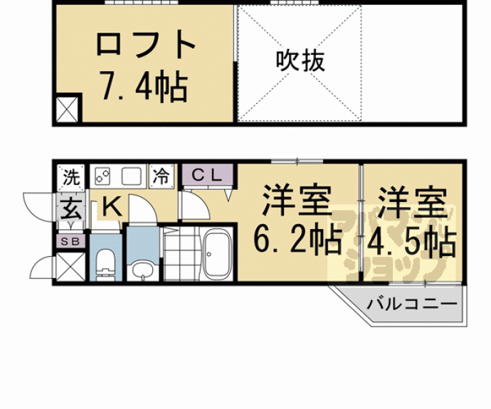 【ＭＪＣ京都西大路Ⅰ】間取