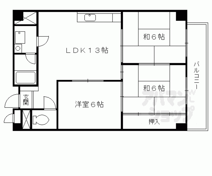 【ノーブル淀】間取