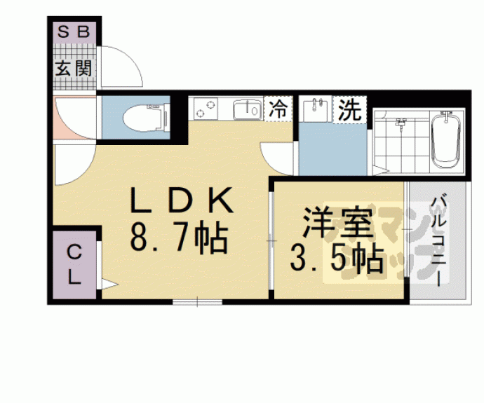 【仮称）山科区東野中井ノ上町ＡＰ】間取