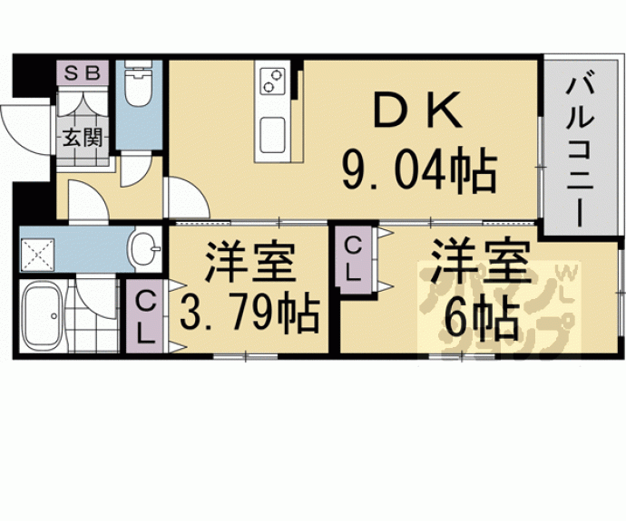 【岡崎西福ノ川レジデンス】間取