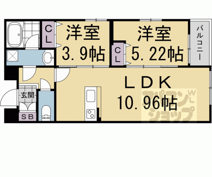 【岡崎西福ノ川レジデンス】間取