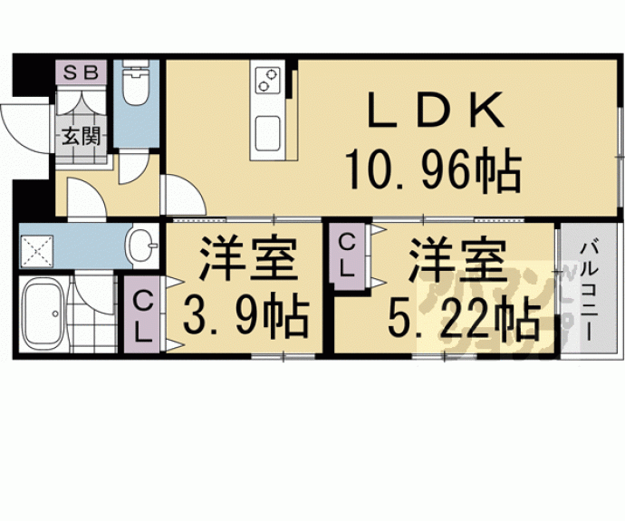 【岡崎西福ノ川レジデンス】間取